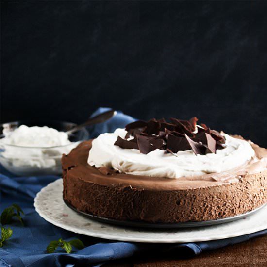 Dark Chocolate Mousse Pie - Recipe photo by justalittlebitofbacon