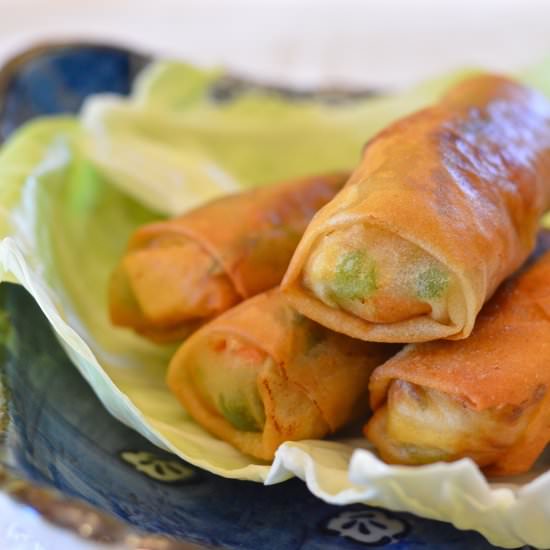Lumpiang Gulay (Veggie Spring Roll) - Recipe photo by bokchoyandbroccoli