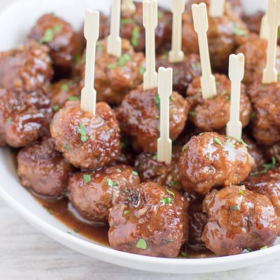 Crockpot Meatballs - Recipe photo by culinaryhill