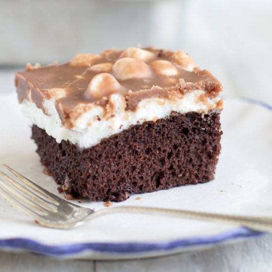 Chocolate Marshmallow Cake - Recipe photo by culinaryhill