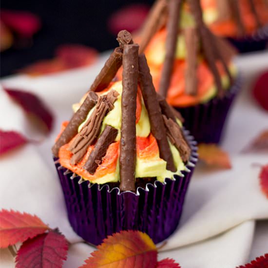 Bonfire Cupcakes - Recipe photo by KitchenMason