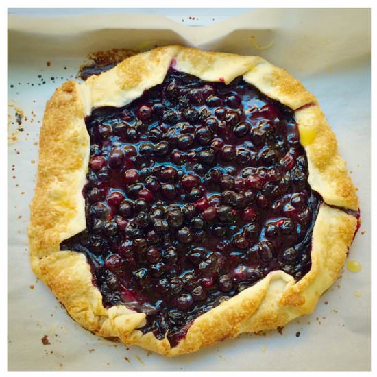 Blueberry Lemon Curd Galette - Recipe photo by Whisk and Tell