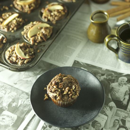 Cinnamon Apple Streusel Muffins - Recipe photo by nakedcuisine