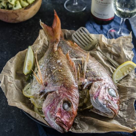 Whole Baked Snapper - Recipe photo by ChewTown