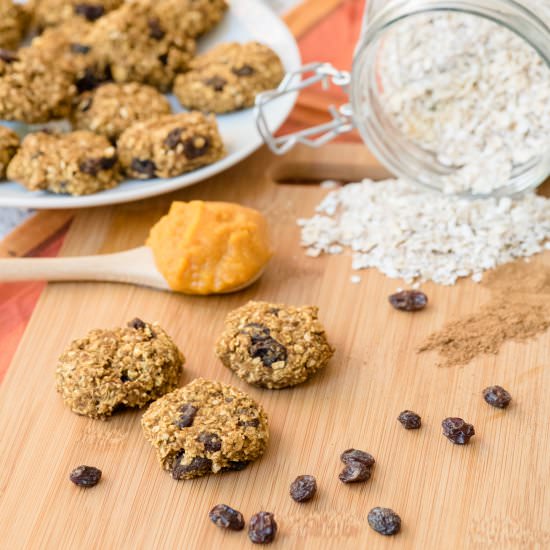Healthy Pumpkin Oatmeal Cookies - Recipe photo by LivingWellMom