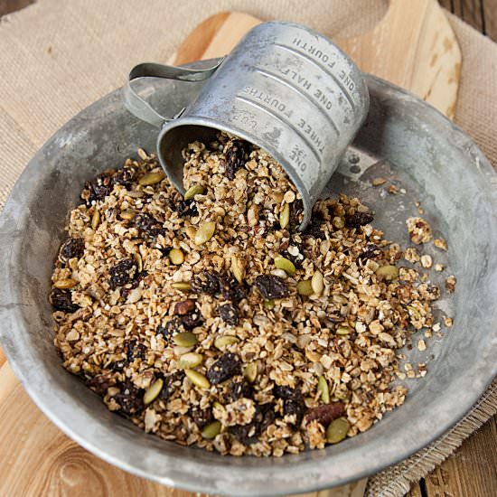 Pumpkin Spice Granola - Recipe photo by LivingWellMom