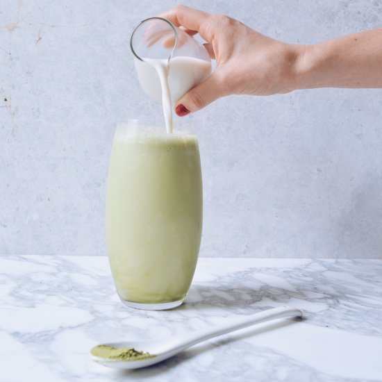 Iced Matcha Frappe - Recipe photo by The Gluten Free Table