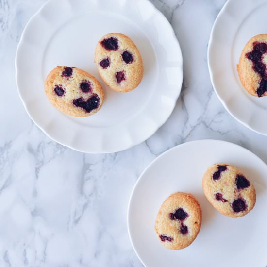 Raspberry and Lemon Friands - Recipe photo by The Gluten Free Table