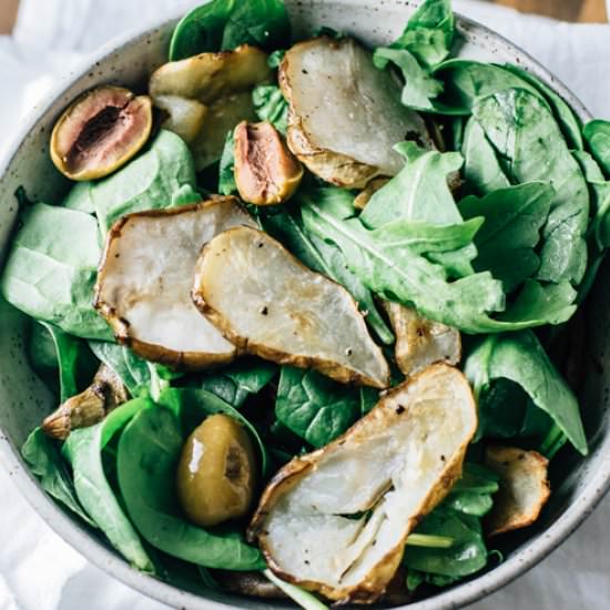 Roasted Sunchoke Salad - Recipe photo by rootingthesun