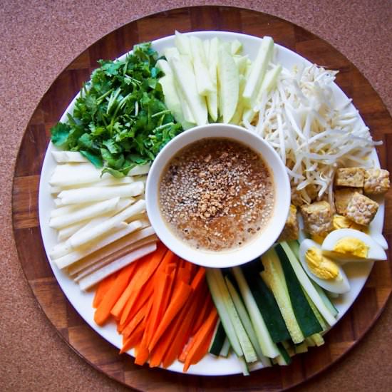 Southeast Asian Veggie Platter - Recipe photo by vermilionroots