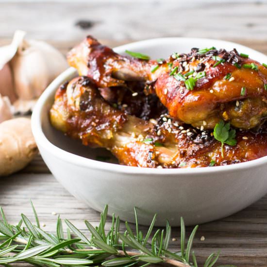 Oven baked Charsiu Chicken Drumstic - Recipe photo by Chopstick Chronicles