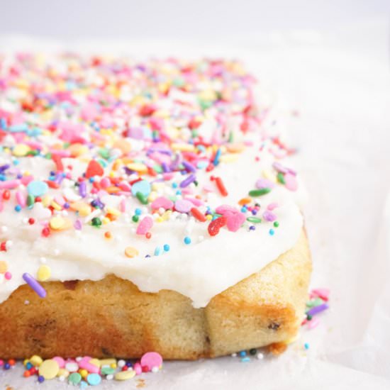 Chocolate Chip Snack Cake - Recipe photo by thedessertchronicles