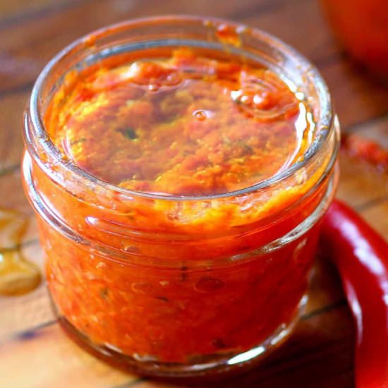 Homemade Harissa - Recipe photo by Recipe Fiction