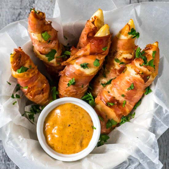Prosciutto Wrapped Chicken Tenders - Recipe photo by livingchirpy