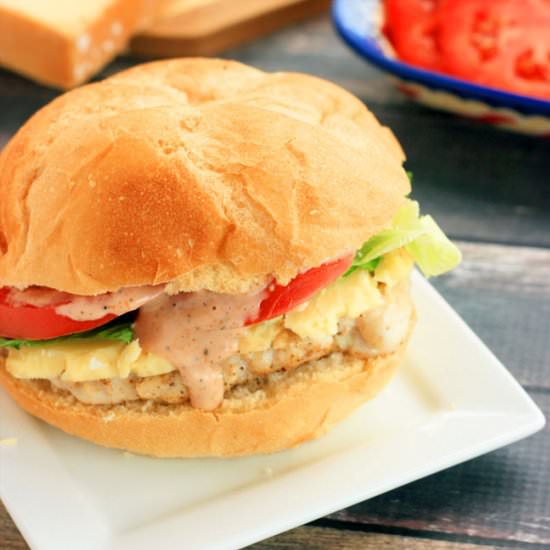 Cajun Chicken Sandwich - Recipe photo by Midwestern Moms