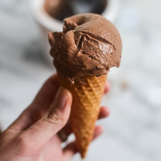 Milk Chocolate Ice Cream - Recipe photo by warmvanillasugar