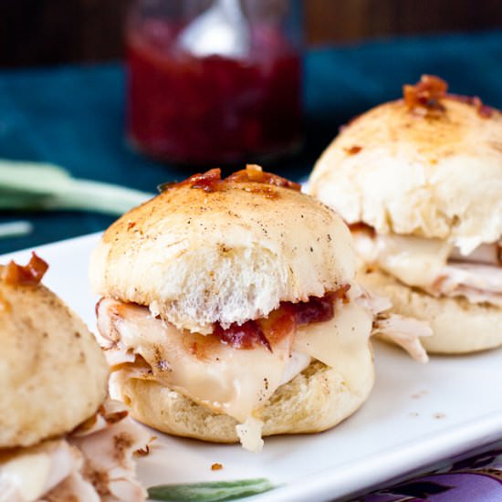 Baked Turkey & Cranberry Sliders - Recipe photo by thebrewerandthebaker