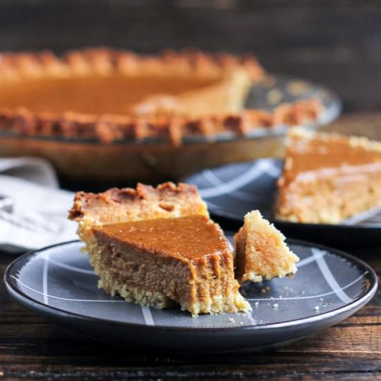 Paleo Pumpkin Pie - Recipe photo by bakerita