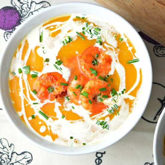 Pumpkin & Shrimp Soup - Recipe photo by Mummys FastandEasy
