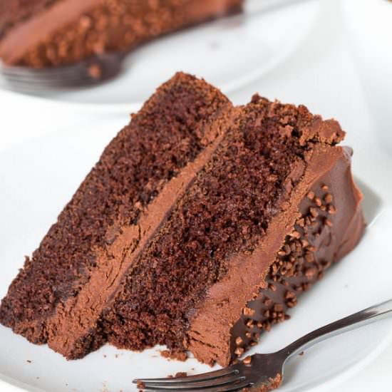 Chocolate Cake with Mocha Frosting - Recipe photo by Shineshka