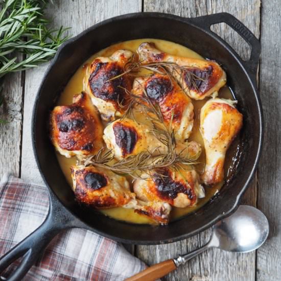 Chicken with Honey and Mustard - Recipe photo by MPB