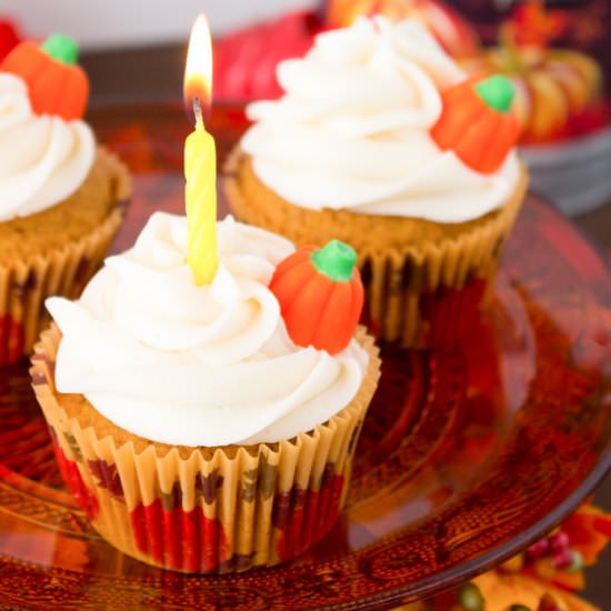 Pumpkin Cupcakes & Maple Frosting - Recipe photo by cinnamonscribe