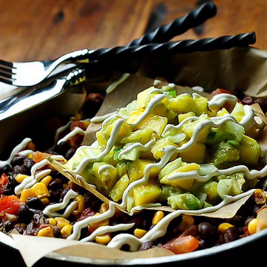 Vegan Southwest Beans with Mango - Recipe photo by Rawmazing