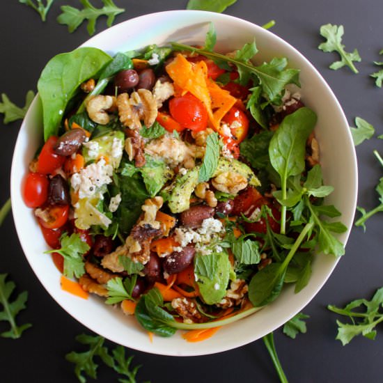 Bursting with Goodness Salad - Recipe photo by GreenLivingSoul