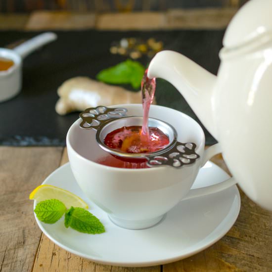 Tea for Cold & Flu Season - Recipe photo by culinaryginger