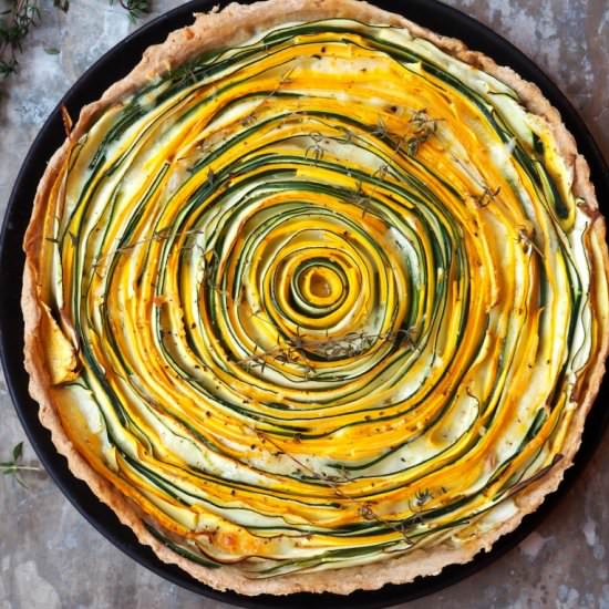 Yellow and Green Squash Pie - Recipe photo by MPB