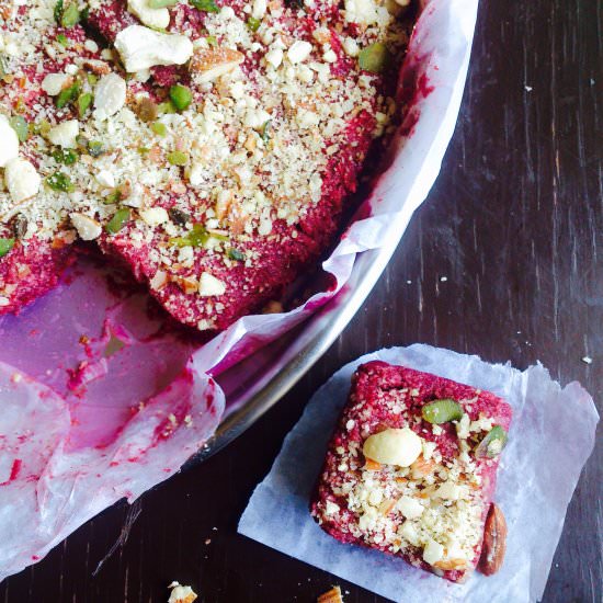 Beetroot Tofu Fudge - Recipe photo by My Tryst With Food And Travel