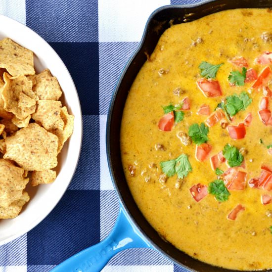 Big Game Queso Dip - Recipe photo by fromjamestojamie