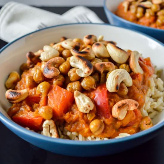 Coconut, Pumpkin and Chickpea Curry - Recipe photo by ThisRunnersRecipes