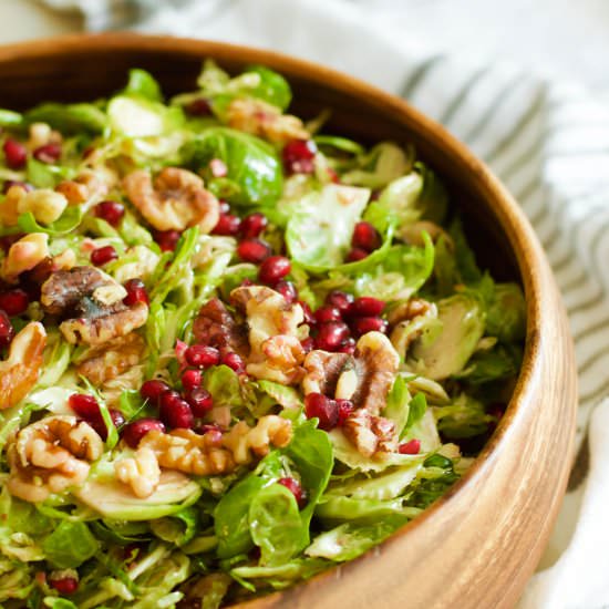 Shaved Brussels Sprouts Salad - Recipe photo by brooklyn homemaker