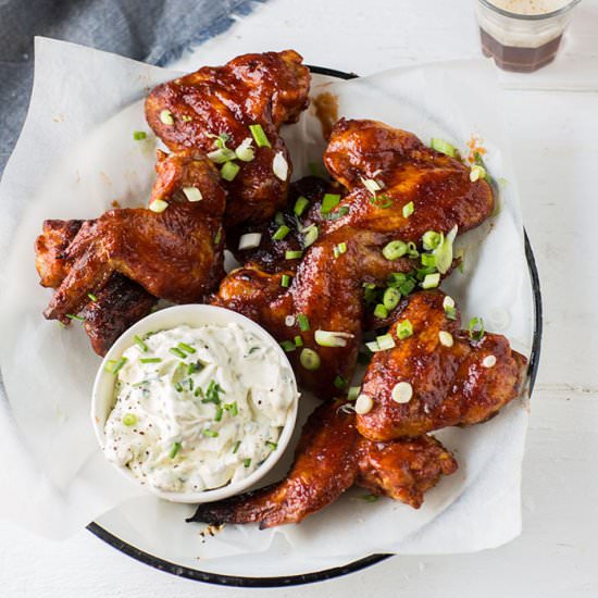 BBQ chicken wings - Recipe photo by drizzleanddip