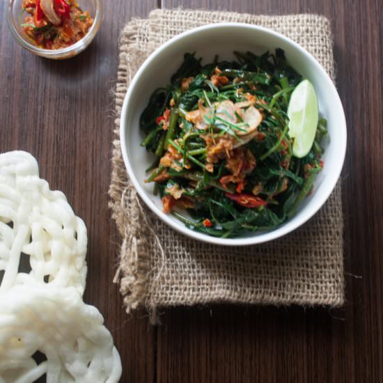 Plecing Kangkung - Recipe photo by Atikaps