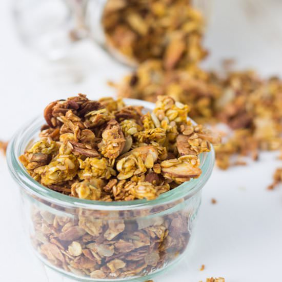 Pumpkin Spice Granola - Recipe photo by A Classic Twist