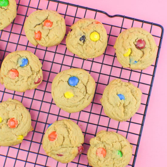 Peanut Butter M&M Cookies - Recipe photo by revamperate