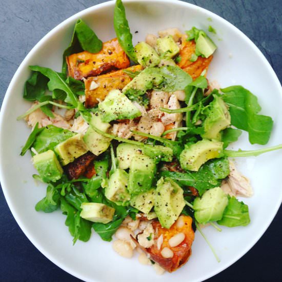 Sweet Potato, Tuna, Avocado Salad - Recipe photo by chilliandmint