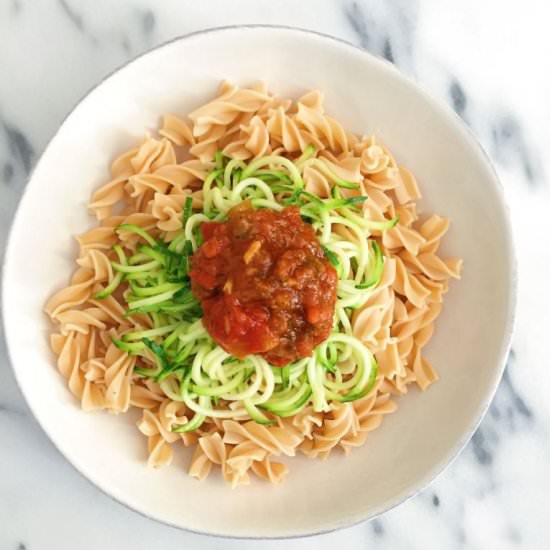Simple Vegetarian Pasta - Recipe photo by Rachlmansfield