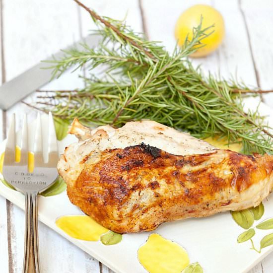 Thyme Rosemary Yogurt Turkey Breast - Recipe photo by Food Done Light