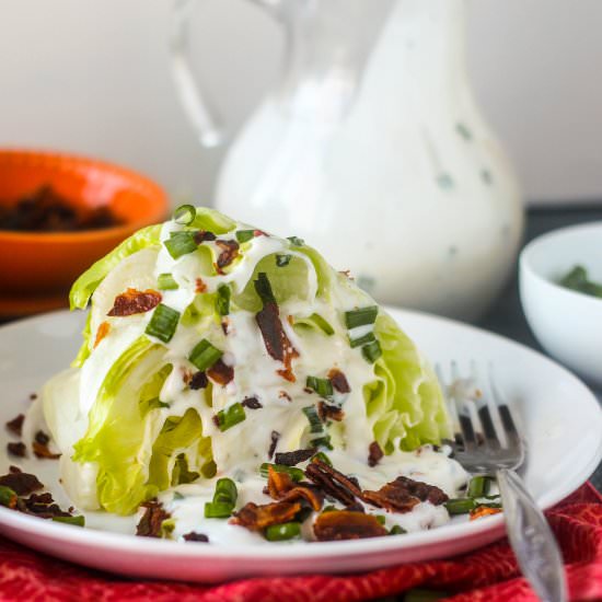 Wedge Salad with Homemade Buttermilk - Recipe photo by blackberrybabe