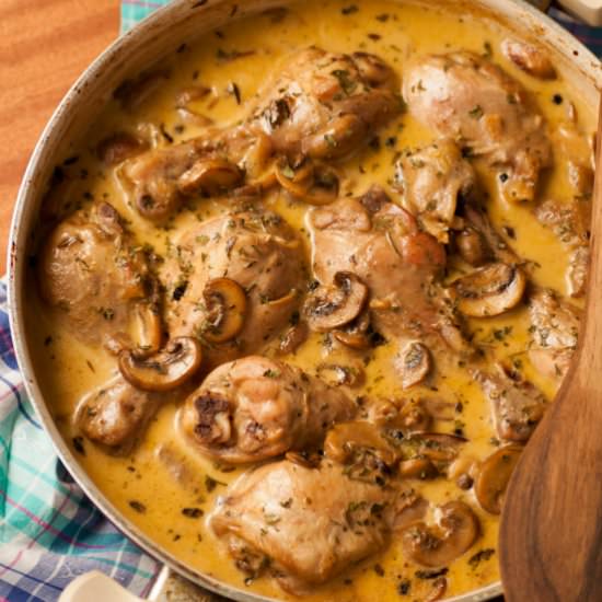 Chicken in Creamy Mushroom Sauce - Recipe photo by Andcakestoo