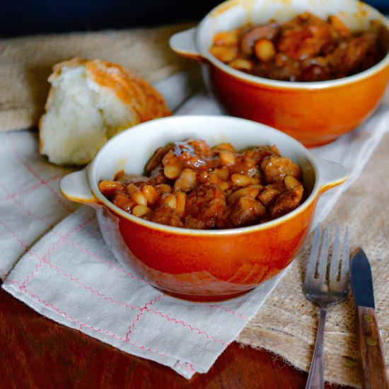 Lamb and Chorizo Stew - Recipe photo by ManyKitchens.com