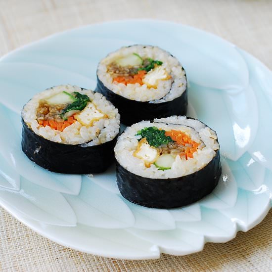 Tofu gimbap - Recipe photo by hyosunro
