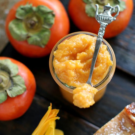 Easy Persimmon Jam Recipe - Recipe photo by peasandpeonies