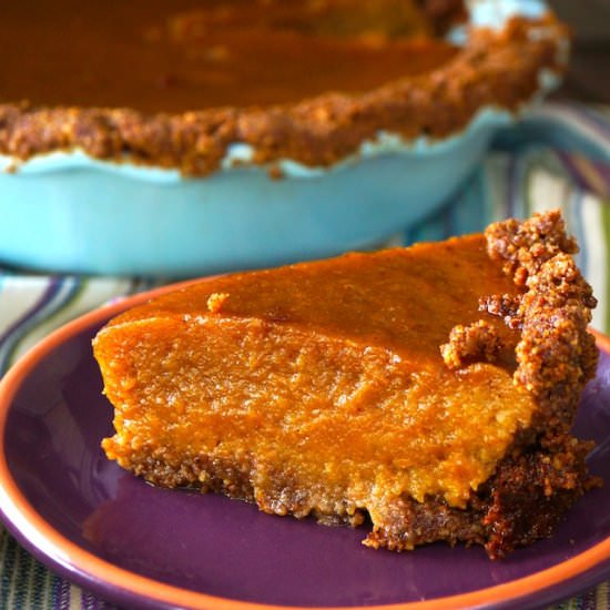 Chai Spiced Butternut Squash Pie - Recipe photo by cookingontheweekends