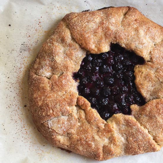 Blueberry-Pistachio Galette - Recipe photo by simplyromanesco