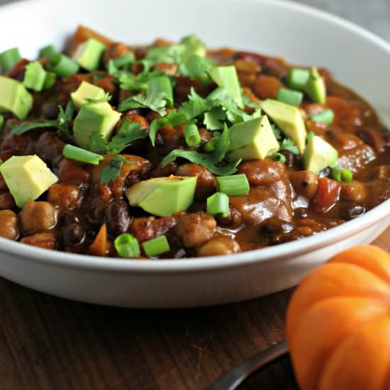 Crock Pot 3 Bean Pumpkin Chili - Recipe photo by crissy0316