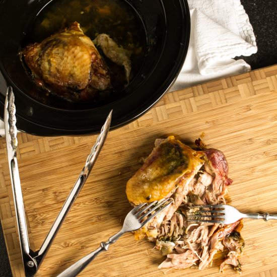 Sage Butter Turkey Thighs - Recipe photo by Chattavore